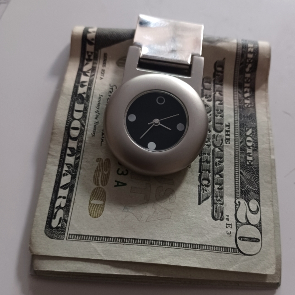 Pocket watch money clip